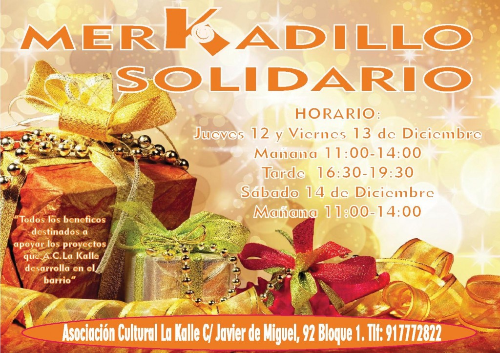 CARTEL DIFUSION MERCADILLO SOLIDARIO