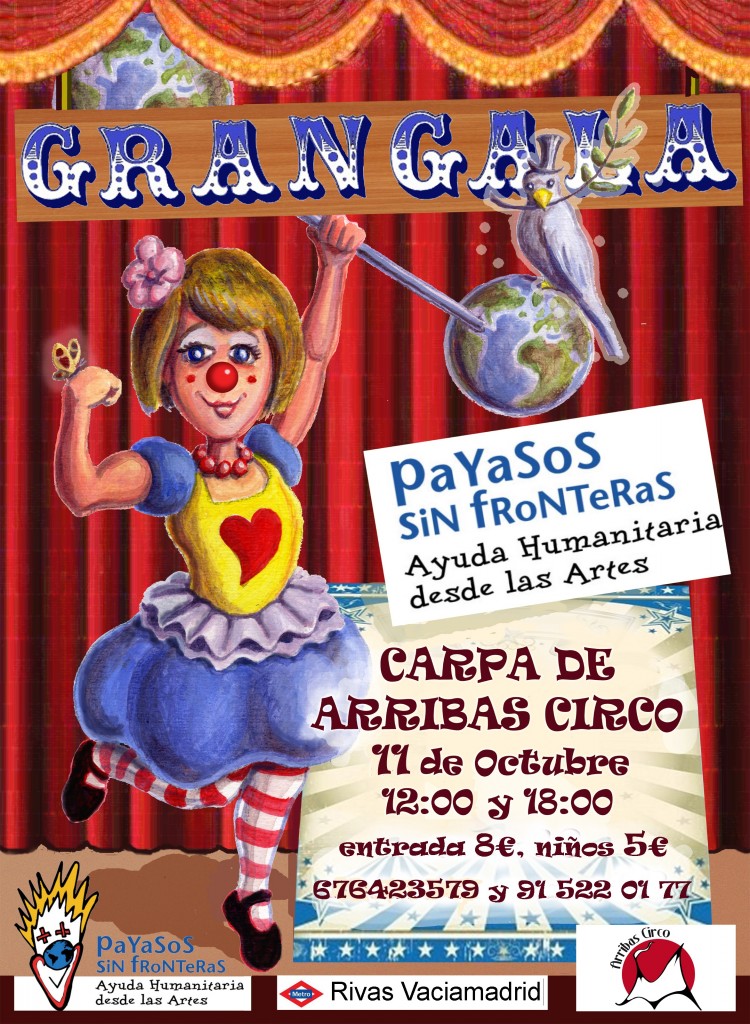 Cartel Gala Payasos Sin Fronteras 2015