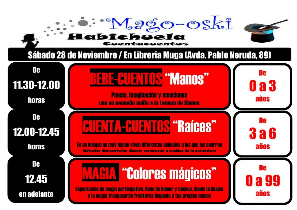 MagoOski y Habichuela en Librería Muga