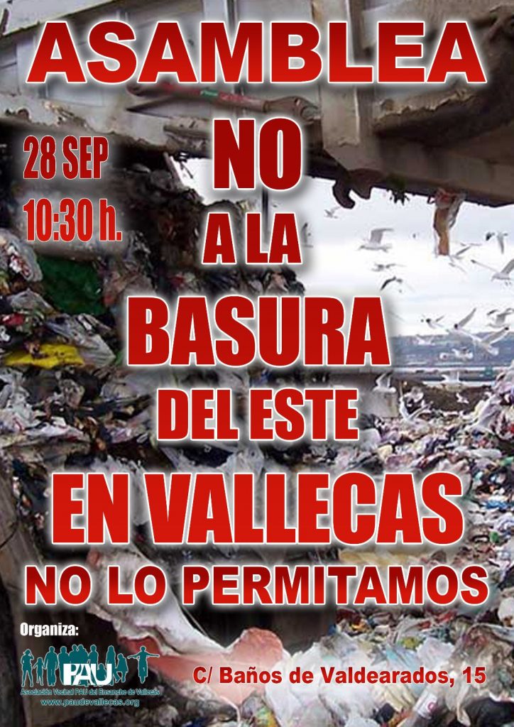 Asamblea No a la basura en Vallecas 